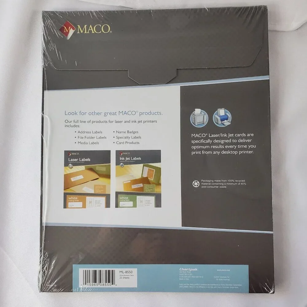 Maco Laser & Ink Jet Business Cards 2
